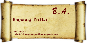 Bagossy Anita névjegykártya